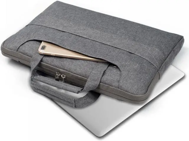 Alt view image 5 of 6 - Universal 11 12 13 14 15 16 inch Laptop Bag, Computer Bag, Water Resistant Laptop Briefcase, Laptop Case Sleeve with Shoulder Strap for MacBook Acer Lenovo HP Dell Samsung