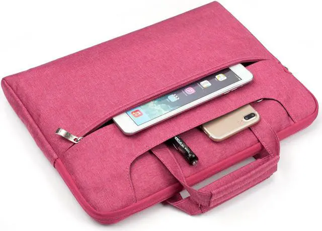 Alt view image 3 of 5 - Universal 11 12 13 14 15 16 inch Laptop Bag, Computer Bag, Water Resistant Laptop Briefcase, Laptop Case Sleeve with Shoulder Strap for MacBook Acer Lenovo HP Dell Samsung