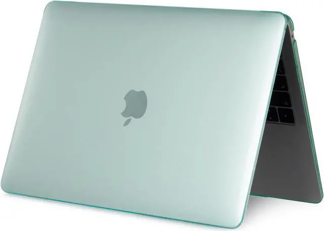 Alt view image 4 of 6 - Compatible with 2022 M2 MacBook Pro 13 Inch Case 2021 2020 M1 A2338 A2289 A2251 A2159 A1989 A1706 A1708, Hard Shell Case & Keyboard Cover for Mac Pro 13 Touch Bar Crystal Green