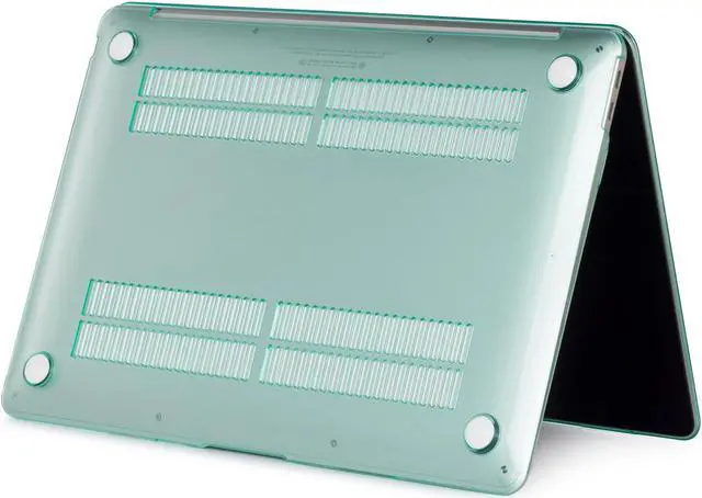 Alt view image 6 of 6 - Compatible with 2022 M2 MacBook Pro 13 Inch Case 2021 2020 M1 A2338 A2289 A2251 A2159 A1989 A1706 A1708, Hard Shell Case & Keyboard Cover for Mac Pro 13 Touch Bar Crystal Green