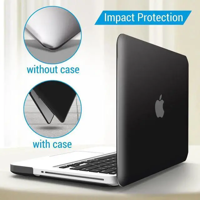 Alt view image 4 of 6 - Compatible with MacBook Pro 13 Inch case A1278 Release 2012-2008, Plastic Hard Shell Case with Keyboard Cover for Apple Old Version Mac Pro 13 with CD-ROM