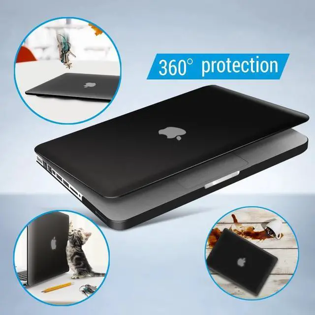Alt view image 5 of 6 - Compatible with MacBook Pro 13 Inch case A1278 Release 2012-2008, Plastic Hard Shell Case with Keyboard Cover for Apple Old Version Mac Pro 13 with CD-ROM