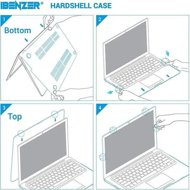 Alt view image 6 of 6 - Compatible with MacBook Pro 13 Inch case A1278 Release 2012-2008, Plastic Hard Shell Case with Keyboard Cover for Apple Old Version Mac Pro 13 with CD-ROM