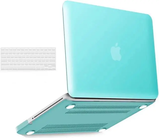 Main image of Compatible with MacBook Pro 13 Inch case A1278 Release 2012-2008, Plastic Hard Shell Case with Keyboard Cover for Apple Old Version Mac Pro 13 with CD-ROM Turquoise