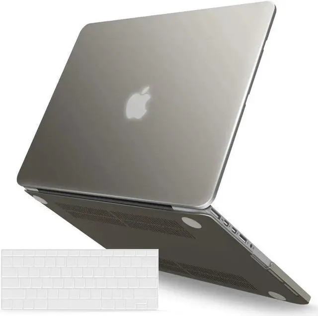 Main image of Compatible with MacBook Pro 13 Inch Case 2015 2014 2013 end 2012 Model A1502 A1425, Hard Shell Case with Keyboard Cover for Old Version Apple Mac Pro Retina 13 Matte Transparent Gray