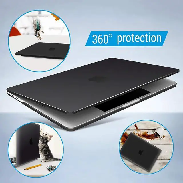 Alt view image 7 of 7 - Compatible with MacBook Pro 15 Inch Case 2019 2018 2017 2016 A1990 A1707, Hard Shell Case with Keyboard Cover & Type C Adapter for Mac Pro 15 Touch Bar