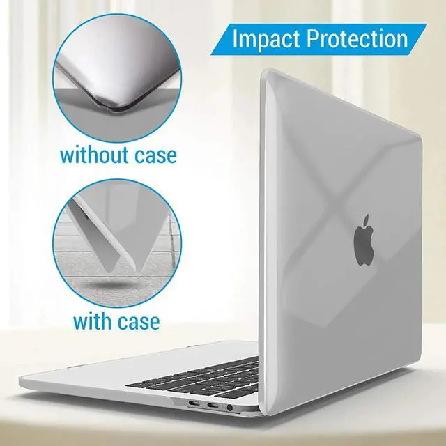 Alt view image 5 of 7 - Compatible with MacBook Pro 15 Inch Case 2019 2018 2017 2016 A1990 A1707, Hard Shell Case with Keyboard Cover & Type C Adapter for Mac Pro 15 Touch Bar Crystal Clear
