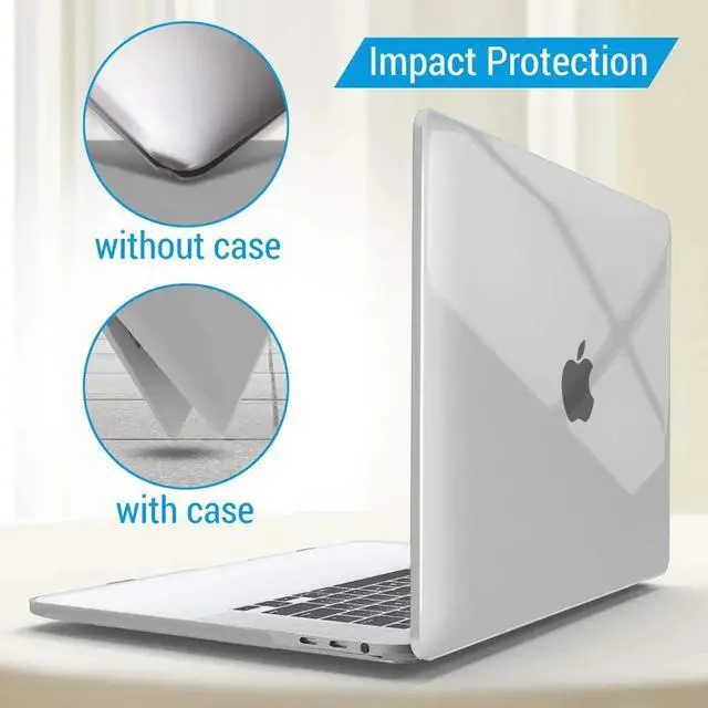 Alt view image 6 of 7 - Compatible with MacBook Pro 16 Inch Case A2141 Release 2020 2019, Hard Shell Case with Keyboard Cover for Old Version Mac Pro 16" Crystal Clear