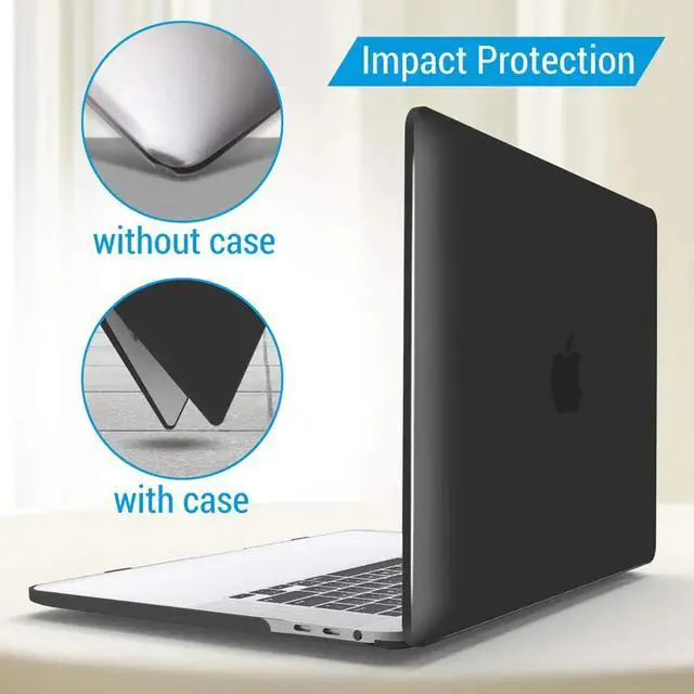 Alt view image 6 of 7 - Compatible with MacBook Pro 16 Inch Case A2141 Release 2020 2019, Hard Shell Case with Keyboard Cover for Old Version Mac Pro 16" Matte Black
