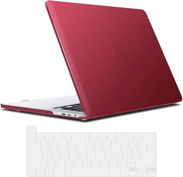 Main image of Compatible with MacBook Pro 16 Inch Case A2141 Release 2020 2019, Hard Shell Case with Keyboard Cover for Old Version Mac Pro 16" Matte Red