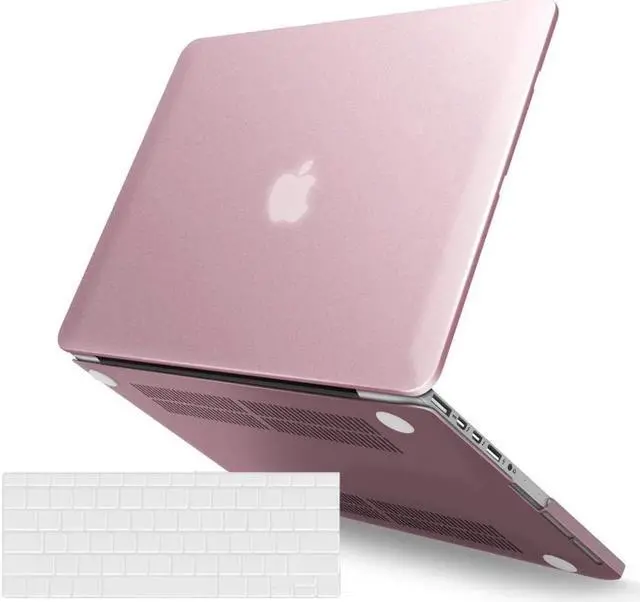 Main image of Protective Hard Case for MacBook Pro 15 inch with Retina Display Model A1398 Shell Cover with Keyboard Skin For Apple MacBook Pro 15.4", 2012-2015 Release Rose Gold