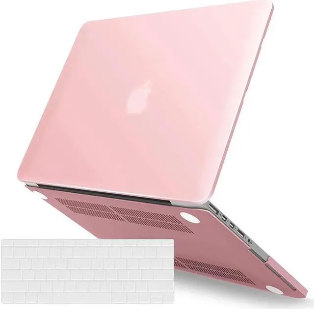 Main image of Compatible with MacBook Pro 13 Inch Retina Case Model A1502 A1425 (Older Version Release 2015 - end 2012), Plastic Hard Shell Case with Keyboard Cover Pink