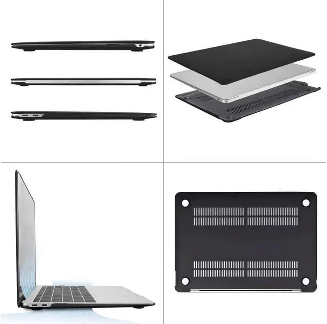 Alt view image 4 of 7 - Compatible with MacBook Air 13 inch Case 2022, 2021-2018 Release A2337 M1 A2179 A1932 with Retina Display Touch ID, Plastic Hard Shell with Keyboard Cover
