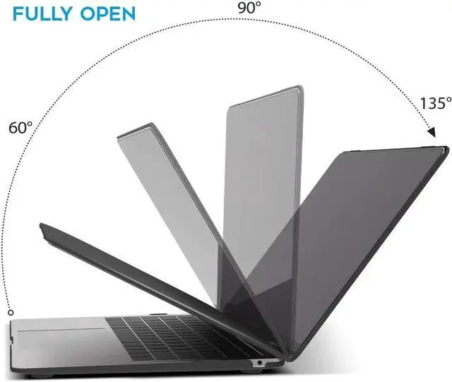 Alt view image 3 of 7 - Compatible with MacBook Air 13 inch Case 2022, 2021-2018 Release A2337 M1 A2179 A1932 with Retina Display Touch ID, Plastic Hard Shell with Keyboard Cover