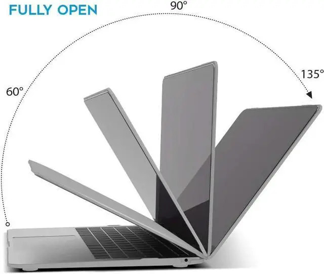 Alt view image 3 of 7 - Compatible with MacBook Air 13 inch Case 2022, 2021-2018 Release A2337 M1 A2179 A1932 with Retina Display Touch ID, Plastic Hard Shell with Keyboard Cover Matte Transparent