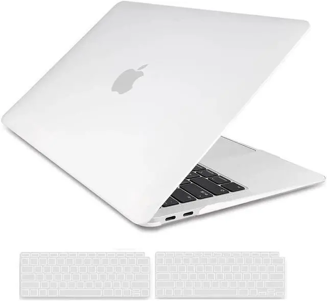 Main image of Compatible with MacBook Air 13 inch Case 2022, 2021-2018 Release A2337 M1 A2179 A1932 with Retina Display Touch ID, Plastic Hard Shell with Keyboard Cover Matte Transparent