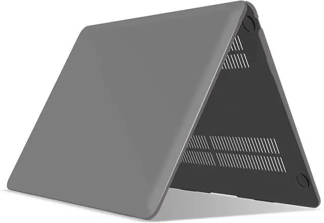 Alt view image 4 of 7 - Compatible with Old Version MacBook Air 13 Inch Case (2017-2010 Release) Model: A1466 / A1369, Plastic Hard Shell Case with Keyboard for Apple Mac Air 13" Gray
