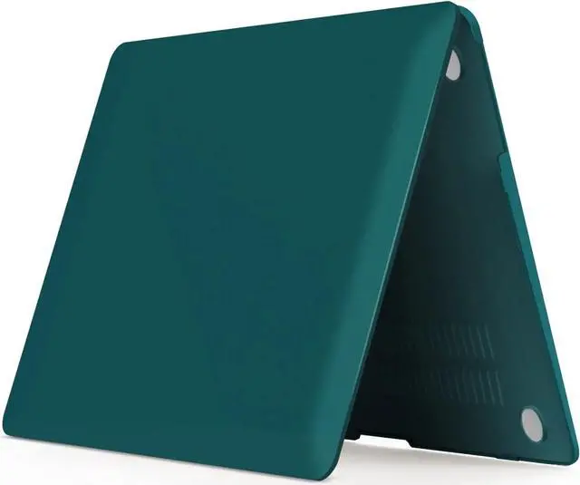 Alt view image 4 of 7 - Compatible with Old Version MacBook Air 13 Inch Case (2017-2010 Release) Model: A1466 / A1369, Plastic Hard Shell Case with Keyboard for Apple Mac Air 13" Dark Green
