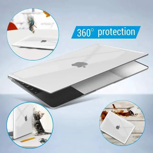 Alt view image 5 of 7 - Compatible with MacBook 12 inch Case with Retina Display Model: A1534, Release 2017 2016 2015, Plastic Hard Shell Case with Keyboard Cover Skin Crystal Clear