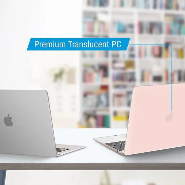 Alt view image 3 of 7 - Compatible with MacBook 12 inch Case with Retina Display Model: A1534, Release 2017 2016 2015, Plastic Hard Shell Case with Keyboard Cover Skin Pink