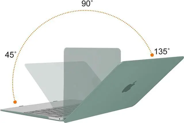 Alt view image 3 of 7 - Compatible with MacBook 12 inch Case with Retina Display Model: A1534, Release 2017 2016 2015, Plastic Hard Shell Case with Keyboard Cover Skin Green