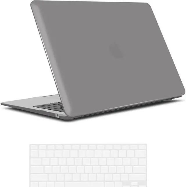 Main image of Compatible with Old Version MacBook Air 13 Inch Case (2017-2010 Release) Model: A1466 / A1369, Plastic Hard Shell Case with Keyboard for Apple Mac Air 13" Gray