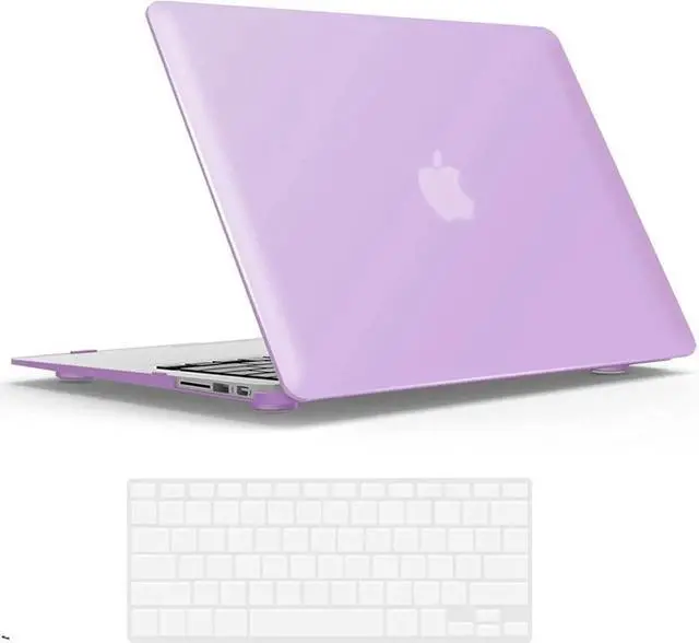 Main image of Compatible with Old Version MacBook Air 13 Inch Case (2017-2010 Release) Model: A1466 / A1369, Plastic Hard Shell Case with Keyboard for Apple Mac Air 13" Purple
