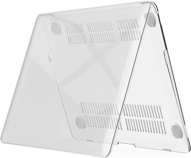 Alt view image 5 of 7 - Compatible with MacBook Air 11 Inch Case Model A1370 A1465, Soft Touch Plastic Hard Shell Cover with Keyboard Cover for Apple Mac Air 11" Crystal Clear
