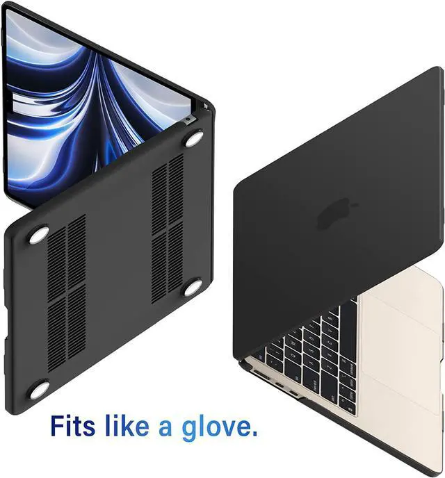 Alt view image 6 of 7 - Compatible with MacBook Air 13.6 inch Case 2022 Release Model A2681 M2 Chip with Liquid Retina Display Touch ID, Protective Laptop Cover Plastic Hard Shell with Keyboard Cover Skin