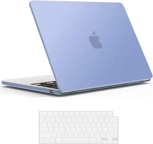 Main image of Compatible with MacBook Air 13.6 inch Case 2022 Release Model A2681 M2 Chip with Liquid Retina Display Touch ID, Protective Laptop Cover Plastic Hard Shell with Keyboard Cover Skin Purple
