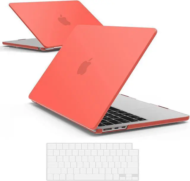 Main image of Compatible with MacBook Air 13.6 inch Case 2022 Release Model A2681 M2 Chip with Liquid Retina Display Touch ID, Protective Laptop Cover Plastic Hard Shell with Keyboard Cover Skin Orange