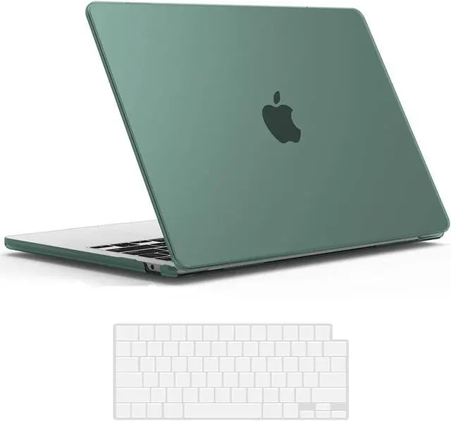 Main image of Compatible with MacBook Air 13.6 inch Case 2022 Release Model A2681 M2 Chip with Liquid Retina Display Touch ID, Protective Laptop Cover Plastic Hard Shell with Keyboard Cover Skin Green