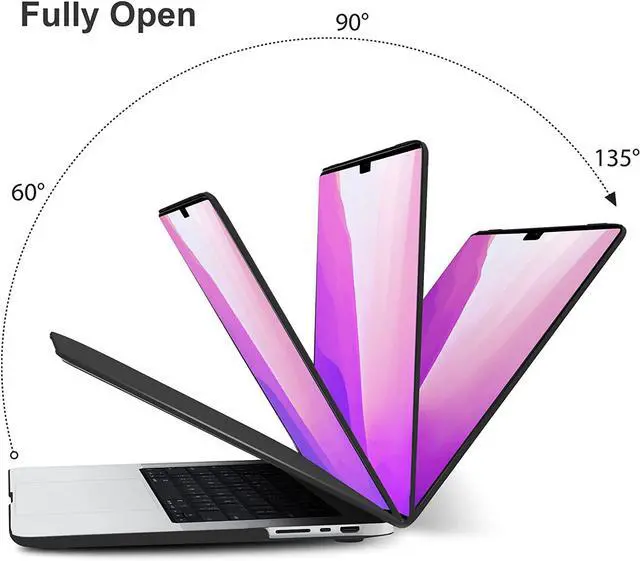 Alt view image 4 of 7 - Case for MacBook Pro 16 inch Case 2023 2022 2021 Release M2 A2780 A2485 M1 Pro/Max Chip with Touch ID, Plastic Hard Shell Protective Cover with Keyboard Skin