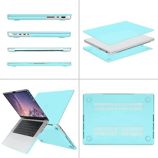 Alt view image 4 of 7 - Case for MacBook Pro 16 inch Case 2023 2022 2021 Release M2 A2780 A2485 M1 Pro/Max Chip with Touch ID, Plastic Hard Shell Protective Cover with Keyboard Skin