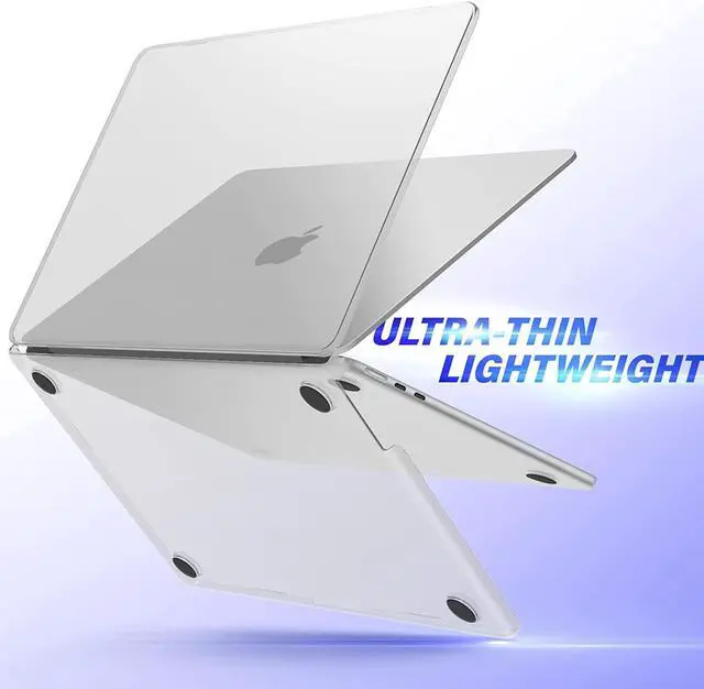 Alt view image 6 of 7 - Compatible with MacBook Air 13.6 inch Case 2022 Release Model A2681 M2 Chip with Liquid Retina Display Touch ID, Protective Laptop Cover Plastic Hard Shell with Keyboard Cover Skin Matte Transparent