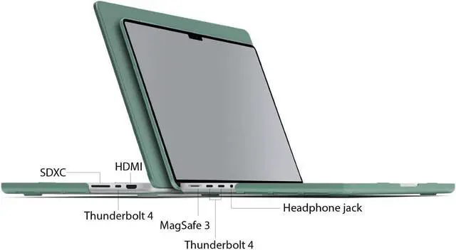 Alt view image 3 of 7 - MacBook Pro 14 inch Case 2023 2022 2021 Release M2 A2779 A2442 M1 Pro/Max Chip with Touch ID, Hard Case Shell Cover and Keyboard Skin Cover