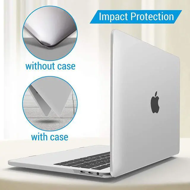 Alt view image 6 of 7 - Compatible with MacBook Pro 13 inch Case M2 2022, 2021, 2020-2016 A2338 M1 A2251 A2289 A2159 A1989 A1708 A1706, Plastic Hard Case with Keyboard Cover Skin Matte Transparent