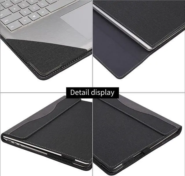 Alt view image 4 of 7 - Laptop Cover Case for 13.5 inch Microsoft Surface Laptop Laptop 5 / Laptop 4 / Laptop 3 / Laptop 2 / Laptop 1, PU Leather Protective Flip Folio Case with Foldable Kickstand / Pencil Holder