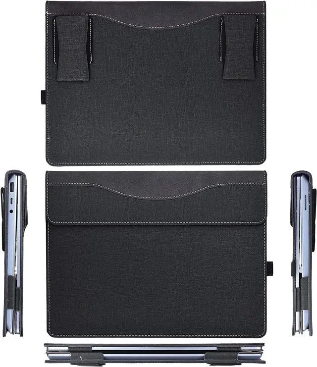 Alt view image 5 of 7 - Laptop Cover Case for 13.5 inch Microsoft Surface Laptop Laptop 5 / Laptop 4 / Laptop 3 / Laptop 2 / Laptop 1, PU Leather Protective Flip Folio Case with Foldable Kickstand / Pencil Holder