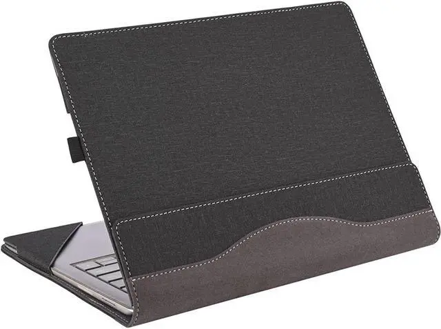 Alt view image 6 of 7 - Laptop Cover Case for Microsoft Surface Laptop 5 / Laptop 4 / Laptop 3 / Laptop 2 / Laptop 1 15 inch, PU Leather Protective Flip Folio Case with Foldable Kickstand / Pencil Holder