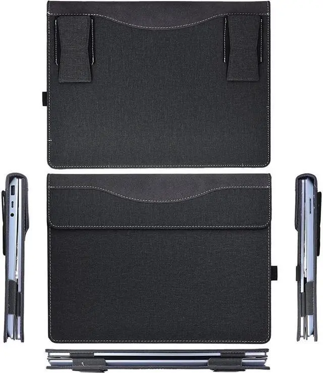 Alt view image 7 of 7 - Laptop Cover Case for Microsoft Surface Laptop 5 / Laptop 4 / Laptop 3 / Laptop 2 / Laptop 1 15 inch, PU Leather Protective Flip Folio Case with Foldable Kickstand / Pencil Holder