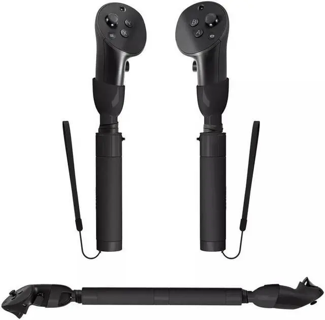 Alt view image 2 of 7 - VR Game Handle Accessories for Meta Quest Pro Controllers, Handles Extension Grips for Beat Saber Gorilla Tag Games, VR Golf Club Attachment Compatible with Playing Golf+ First Person Tennis