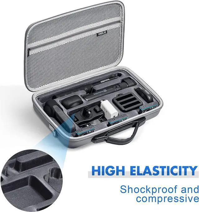 Alt view image 5 of 7 - Insta360 X3 Case, Waterproof Portable Storge Bag Travel Case for Insta360 X3 One Camera Accessories