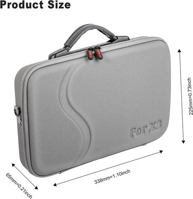 Alt view image 7 of 7 - Insta360 X3 Case, Waterproof Portable Storge Bag Travel Case for Insta360 X3 One Camera Accessories