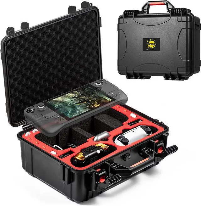 Main image of Carrying Case for Steam Deck, Hard Professional Waterproof Steam Deck Carrying Case for Steam Deck, Controllers, Foldable Keyboard & Other Accessories