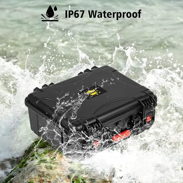 Alt view image 4 of 7 - Carrying Case for Steam Deck, Hard Professional Waterproof Steam Deck Carrying Case for Steam Deck, Controllers, Foldable Keyboard & Other Accessories