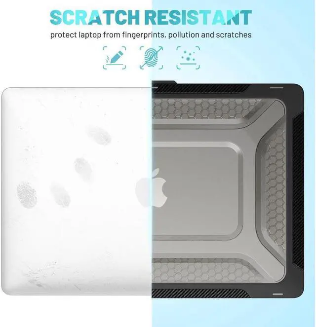 Alt view image 5 of 7 - MacBook Pro 16 Inch Case 2023 2021 2022 Release A2780 A2485 M2 M1 Pro/Max & Retina & Touch ID, Heavy Duty Plastic Hard Shell Case with Fold Kickstand and Keyboard Cover Skin