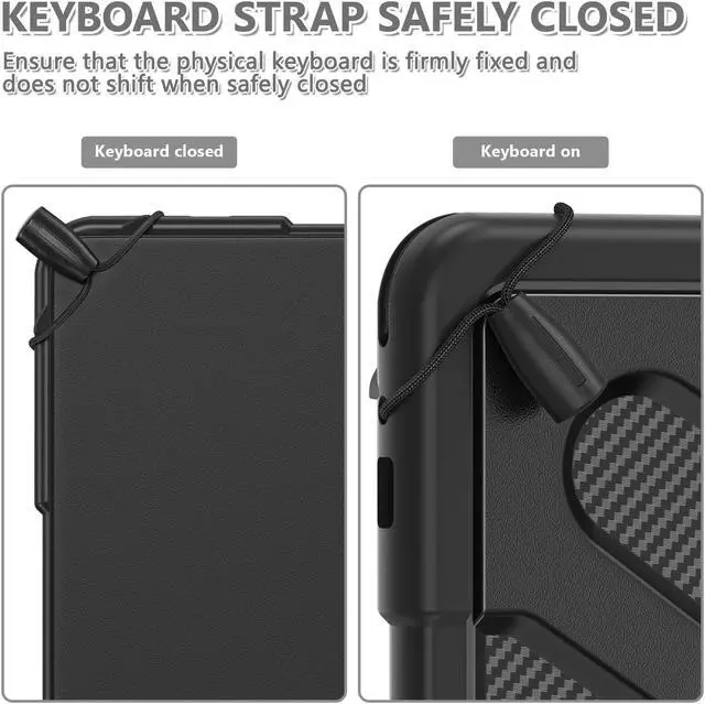 Alt view image 7 of 7 - Protective Case for Samsung Galaxy Tab S9 Ultra 2023 / S8 Ultra 2022 14.6 inch SM-X910/X916B/X918U/X900/X906 Heavy Duty Shockproof Cover with Stand, Hand Strap Pen Holder