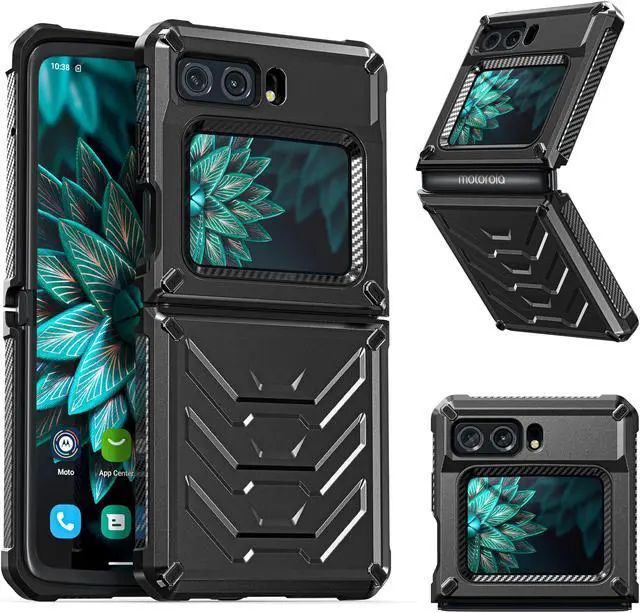Main image of For Motorola Moto Razr 2022 Case with Slide Camera Cover, Military Grade Heavy Duty Protective Armor Phone Case Shockproof Hard Shell Cover
