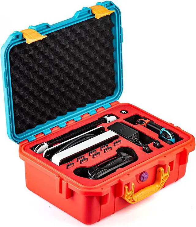 Main image of Carrying Case for Nintendo Switch Travel Case ,Professional Deluxe Waterproof Case Soft Lining Hard Case for Nintendo Switch OLED Model (2021) Console Pro Controller & Accessories